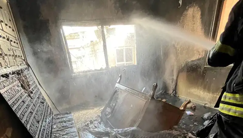 Mersin'de Apartman Dairesinde Yangın: Panik Anları ve Tahliye Süreci