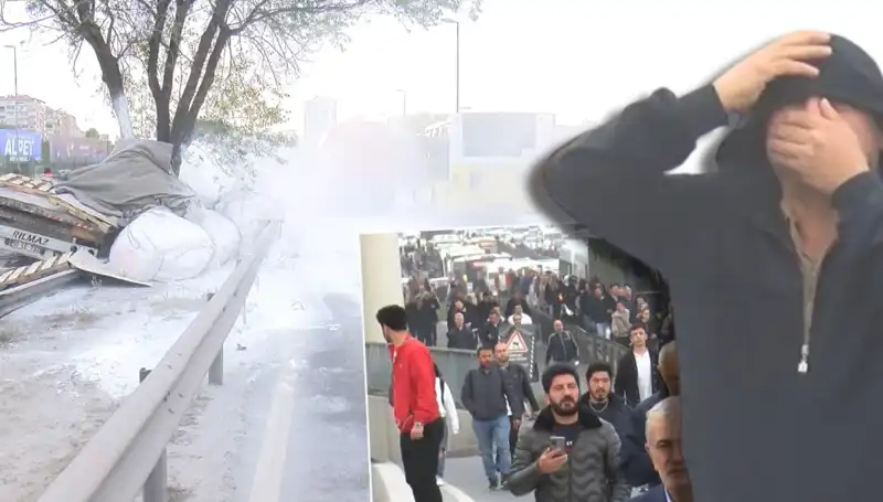 D-100'de Feci Kaza: Alçı Yüklü TIR Bariyerlere Çarptı ve Trafik Kilitlendi